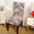 Gray Bud Pattern Chair Cover