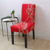 Red Turkish Pattern Chair Cover