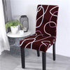 Burgundy Red Chair Cover With White Lines Tiziana