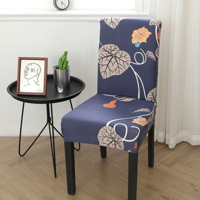 Jenny Leafy Gray Chair Cover