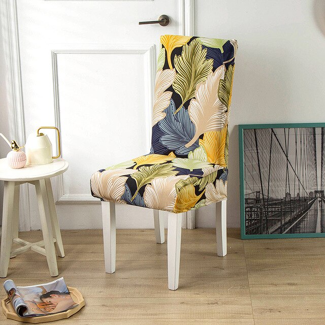 Green Leaves Chair Cover