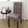 Gray Patterned Brown Chair Cover