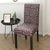 Gray Patterned Brown Chair Cover