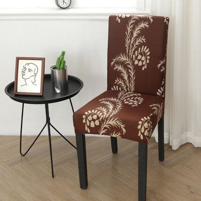 Nature Pattern Brown Chair Cover