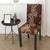 Nature Pattern Brown Chair Cover