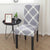 Gray Chair Cover With White Checks