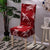 Red Chair Cover With White Flowers Jala