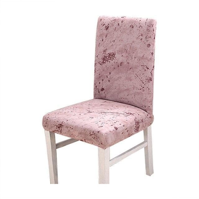 Light Pink Marble Chair Cover