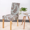 Patterned Gray Chair Cover