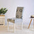 Gray Chair Cover with Circular Patterns