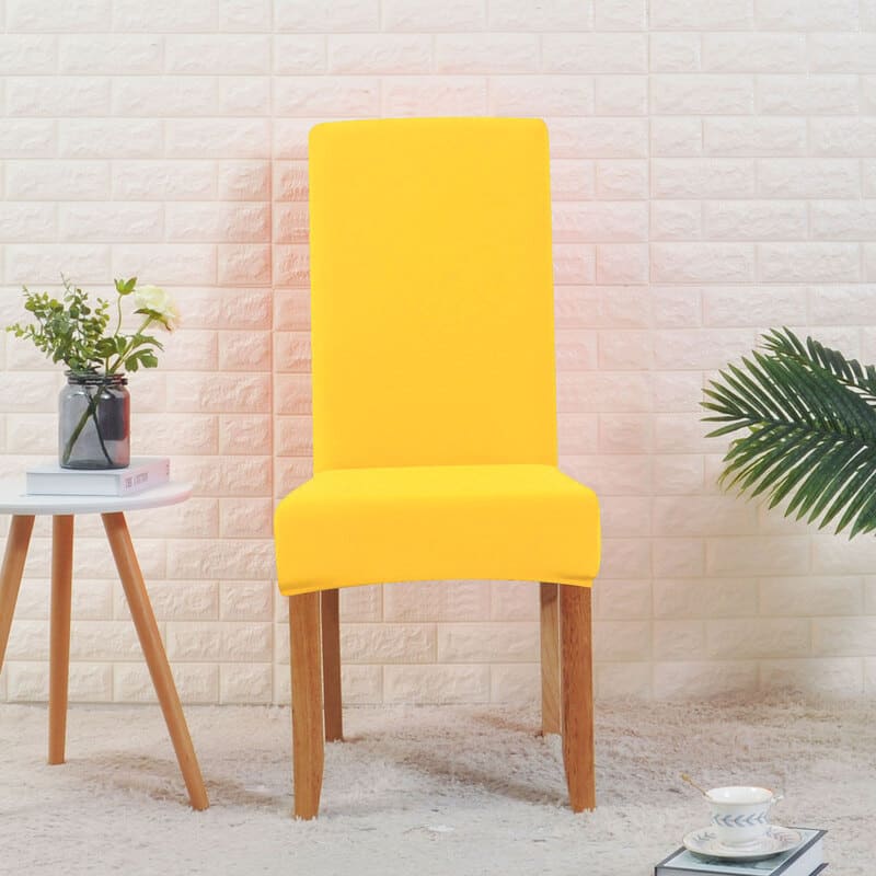 Large Yellow Chair Cover